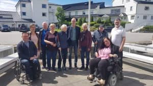 Fra venstre: Arne Olav Hope, (vara) Mette Aske(styremedlem) Geir Tonning (styremedlem) Wenche Gaupås (vara) Randi Myren (styremedlem) Kai Esten Dale (leder) Else Berit Ingvaldsen (vara) Bent Are Nilsen (Styremedlem) Guri Anne Egge (nestleder) Dag Einar Liland (vara)