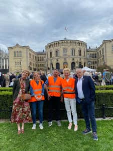 Demonstrasjon utenfor Stortinget