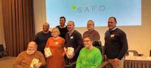 SAFOs hovedstyre og deltagerne i paneldebatten